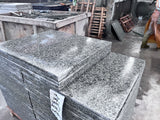 Manufacturer Low Price G603 Granite Slabs Natural Stone Tiles Flamed Brushed for Exterior Villas Square Paving