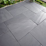Natural polished slate tile for interior decora