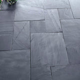 Natural polished slate tile for interior decora