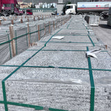 Manufacturer Low Price G603 Granite Slabs Natural Stone Tiles Flamed Brushed for Exterior Villas Square Paving