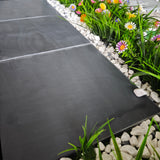Natural polished slate tile for interior decora